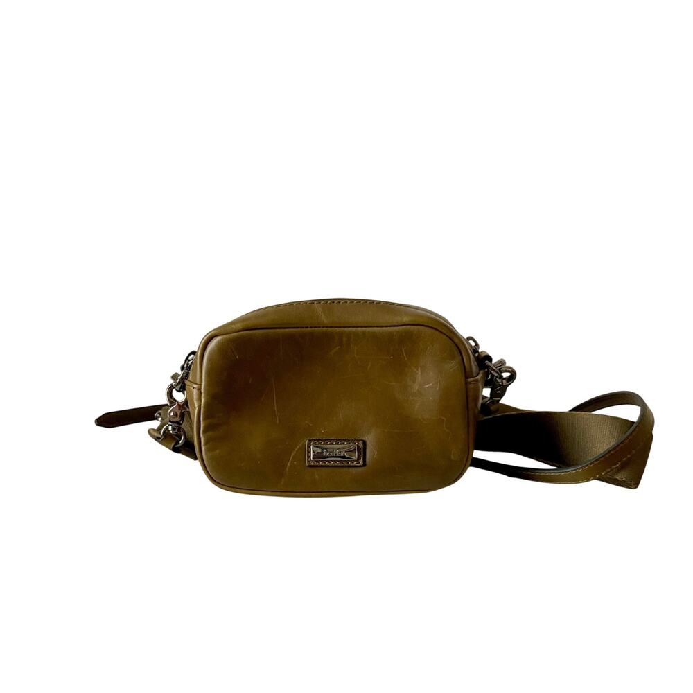 Botkier Valentina Mini Leather Camera Crossbody Bag Olive